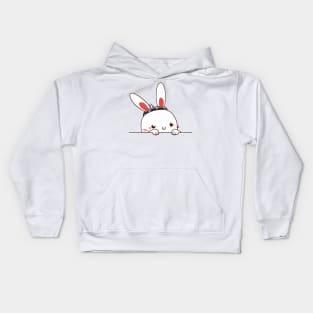 Sneaky japanese rabbit so cute Kids Hoodie